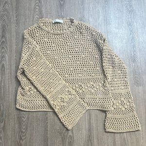 ZARA Knit Sweater Crochet - Medium